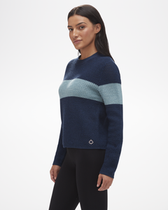 Women's Red Cloud Merino Sweater in Navy Blue Color