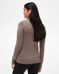 Ski Women's Sweater by Aspen Collection, in brown