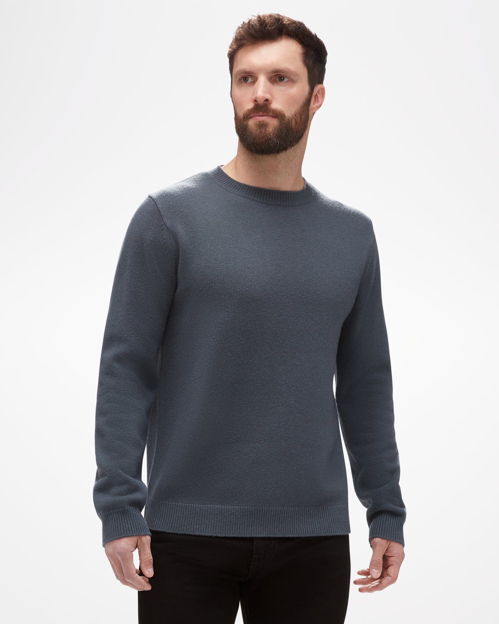 Signature Aspen Collection Men's Merino Sweater, in blue