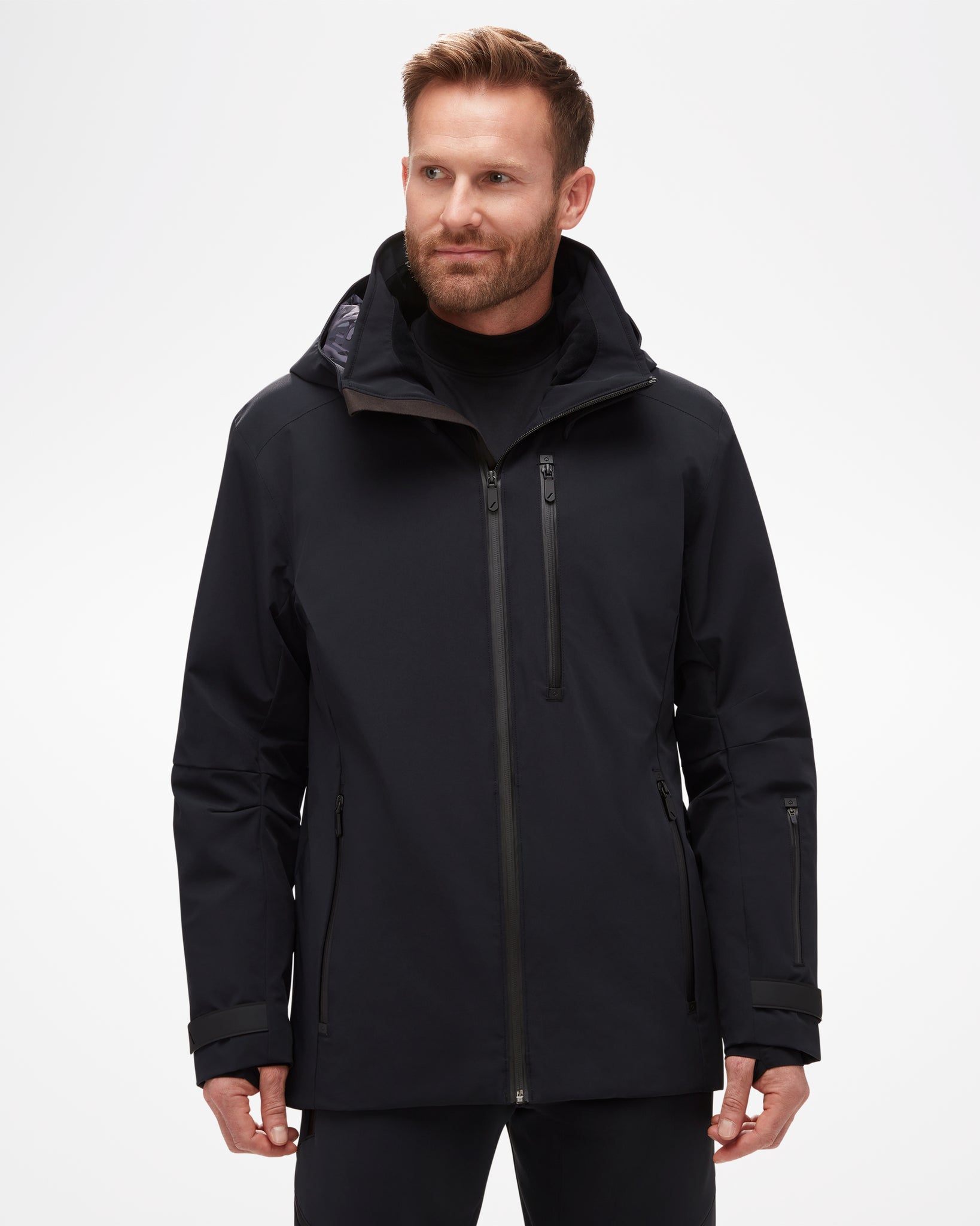 Aspen Collected Northstar Men's Insulated Ski Jacket, black and sleek with clean lines