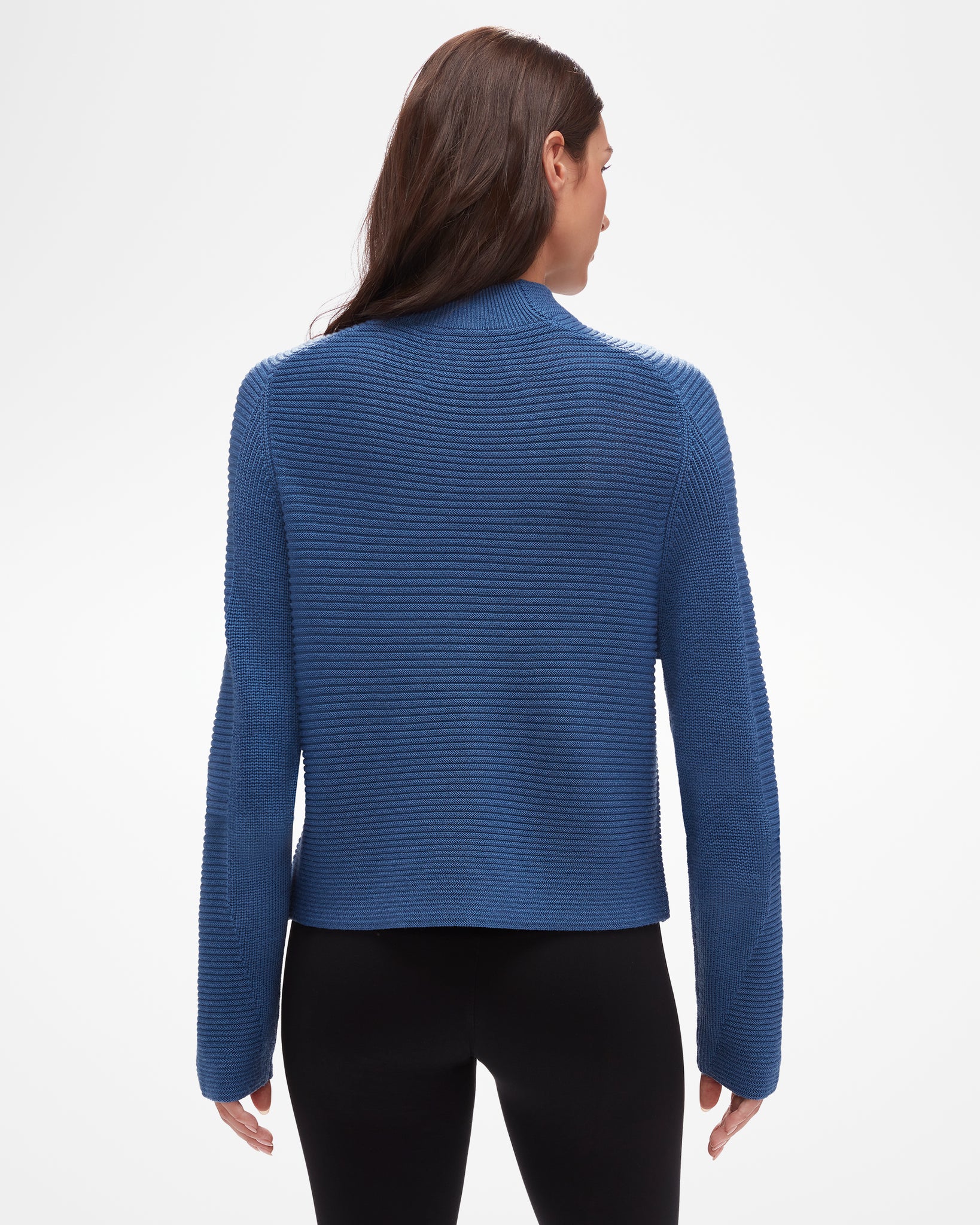 Ruth Sweater Women's Dusk Blue Color Back Photo